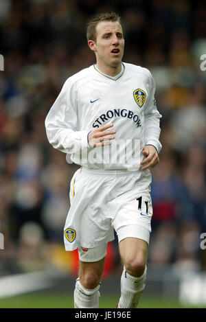 LEE BOWYER LEEDS UNITED FC LEEDS ELLAND ROAD 03 Février 2002 Banque D'Images