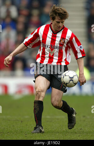 KEVIN KILBANE Sunderland FC Sunderland STADE DE LA LUMIÈRE 24 Février 2002 Banque D'Images