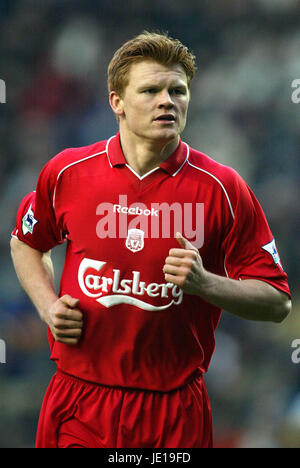 JOHN ARNE RIISE LIVERPOOL FC LIVERPOOL ANFIELD 23 Février 2002 Banque D'Images