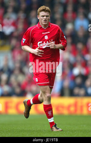 JOHN ARNE RIISE FC LIVERPOOL ANFIELD LIVERPOOL 24 Mars 2002 Banque D'Images