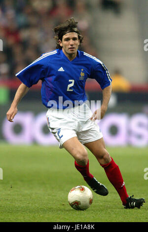 VINCENT CANDELA FRANCE & AS ROMA STADE FRANCE PARIS 27 Mars 2002 Banque D'Images