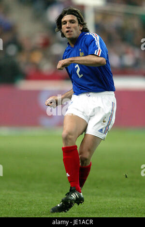 VINCENT CANDELA FRANCE & AS ROMA STADE FRANCE PARIS 27 Mars 2002 Banque D'Images