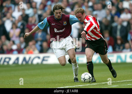 SCHEMMEL S & T BUTLER WEST HAM V SUNDERLAND WEST HAM Upton Park Londres Angleterre 20 Avril 2002 Banque D'Images