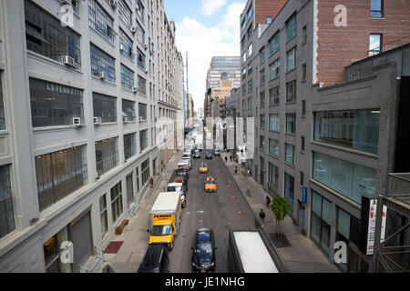 À l'ouest le long de l'artiste de rue 26e trimestre y compris de nombreuses galeries Chelsea New York USA Banque D'Images