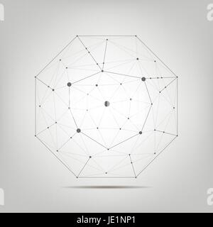 Résumé forme polygonale Illustration de Vecteur