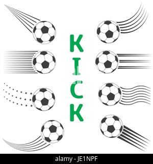 Jeu de ballon de football Illustration de Vecteur