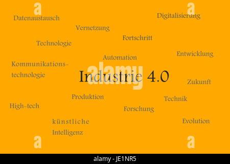 Illustration à propos d'Industrie 4.0 Banque D'Images