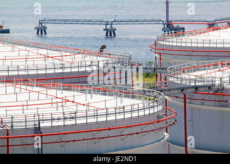 Réservoir de gaz à hong kong Banque D'Images