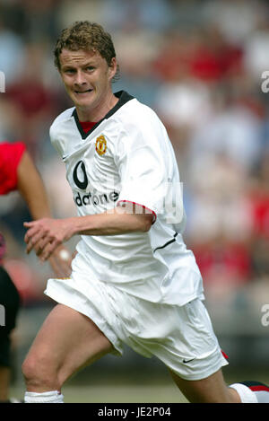 OLE GUNNAR SOLSKJAER MANCHESTER UNITED FC BOURNMOUTH 27 Juillet 2002 Banque D'Images