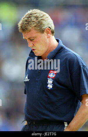 STEVE BRUCE BIRMINGHAM CITY FC MANAGER ST ANDREWS BIRMINGHAM 31 Août 2002 Banque D'Images