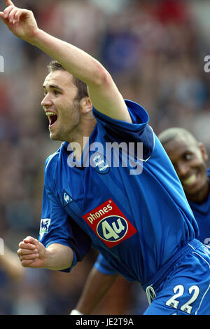 DAMIEN JOHNSON BIRMINGHAM CITY FC ST ANDREWS BIRMINGHAM 31 Août 2002 Banque D'Images