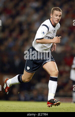 KEVIN NOLAN BOLTON WANDERERS FC OLD TRAFFORD MANCESTER 11 Septembre 2002 Banque D'Images