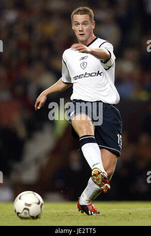 KEVIN NOLAN BOLTON WANDERERS FC OLD TRAFFORD MANCESTER 11 Septembre 2002 Banque D'Images