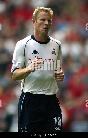 BEN THATCHER Tottenham Hotspur FC OLD TRAFFORD MANCHESTER ENLAND 21 Septembre 2002 Banque D'Images