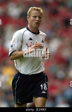 BEN THATCHER Tottenham Hotspur FC OLD TRAFFORD MANCHESTER ENLAND 21 Septembre 2002 Banque D'Images