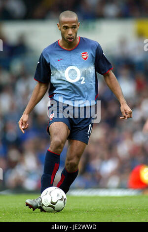 THIERRY HENRY ARSENAL FC ELLAND ROAD LEEDS 28 Septembre 2002 Banque D'Images