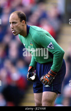 KASEY KELLER Tottenham Hotspur FC ANFIELD LIVERPOOL ANGLETERRE 26 Octobre 2002 Banque D'Images