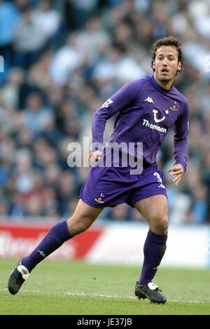 MAURICIO TARICCO Tottenham Hotspur FC CITY OF MANCHESTER STADIUM Manchester en Angleterre le 28 septembre 2003 Banque D'Images