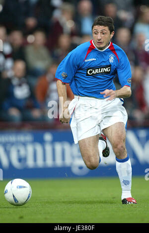 SHOTA ARVELADZE Glasgow Rangers FC Stade de Murrayfield ÉDIMBOURG 21 Septembre 2003 Banque D'Images