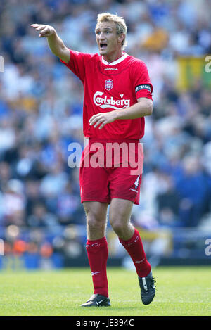 SAMI HYYPIA DE LIVERPOOL FC LIVERPOOL GOODISON PARK ANGLETERRE 30 Août 2003 Banque D'Images