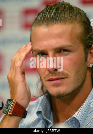 DAVID BECKHAM REAL MADRID FC TOKYO JAPON 04 Août 2003 Banque D'Images