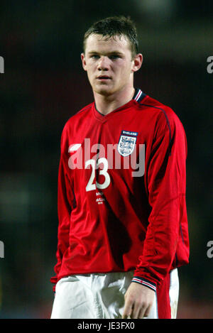 WAYNE ROONEY, l'Angleterre et l'Everton FC, Angleterre V AUSTRALIE, 2003 Banque D'Images