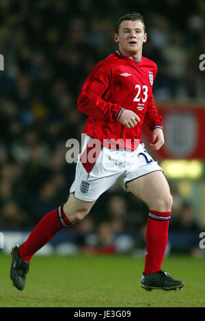 WAYNE ROONEY, l'Angleterre et l'Everton FC, Angleterre V AUSTRALIE, 2003 Banque D'Images