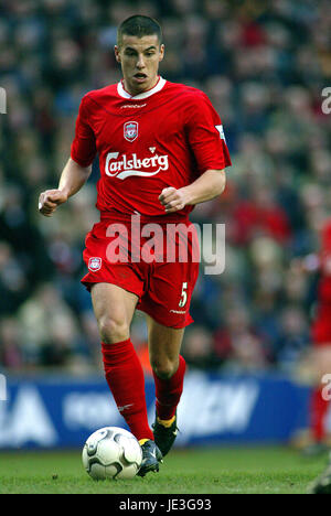 MILAN BAROS LIVERPOOL FC ANFIELD LIVERPOOL ANGLETERRE 08 Février 2003 Banque D'Images