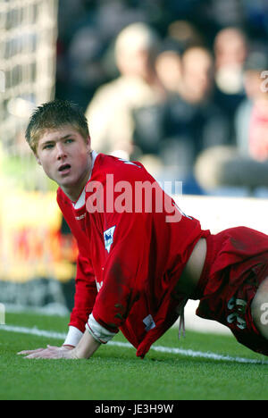 NEIL MELLOR LIVERPOOL FC MAINE ROAD MANCHESTER 05 Janvier 2003 Banque D'Images