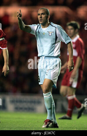 PAOLO DI CANIO LAZIO STADE RIVERSIDE MIDDLESBROUGH ANGLETERRE 04 Novembre 2004 Banque D'Images