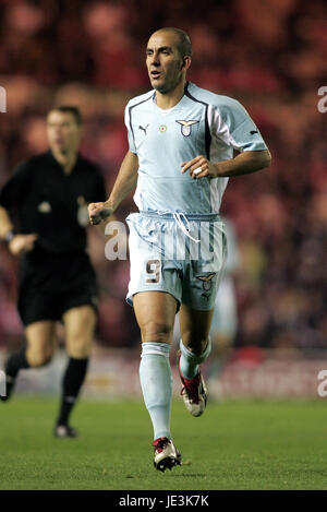 PAOLO DI CANIO LAZIO STADE RIVERSIDE MIDDLESBROUGH ANGLETERRE 04 Novembre 2004 Banque D'Images