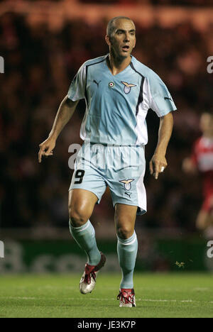 PAOLO DI CANIO LAZIO STADE RIVERSIDE MIDDLESBROUGH ANGLETERRE 04 Novembre 2004 Banque D'Images