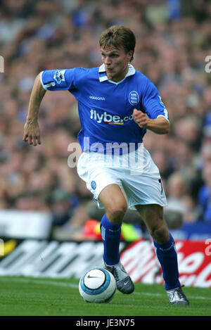 JESPER GRONKJAER BIRMINGHAM CITY FC ST ANDREWS BIRMINGHAM ENGLAND 18 Septembre 2004 Banque D'Images