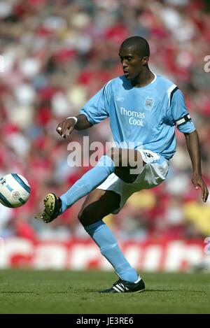 SYLVAIN DISTIN Manchester City FC ANFIELD LIVERPOOL ANGLETERRE 21 Août 2004 Banque D'Images