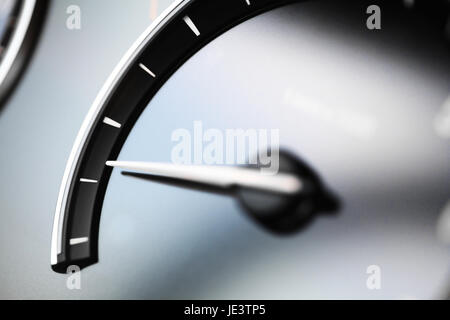 Détail d'une jauge de vide qui montre de l'aiguille. Banque D'Images
