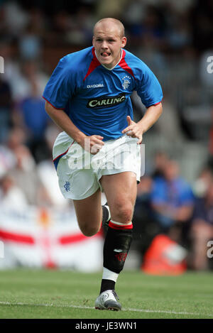 ROBERT MALCOLM Glasgow Rangers FC CRAVEN COTTAGE DE FULHAM ANGLETERRE 24 Juillet 2004 Banque D'Images