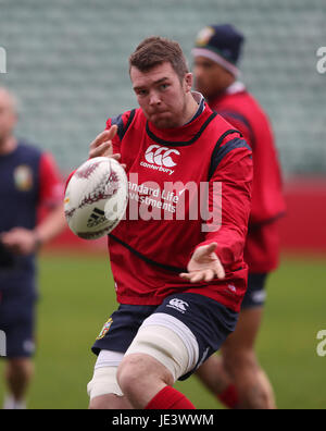 Les Lions britanniques et irlandais Peter O'Mahony pendant la séance de formation au stade de QBE, Auckland. Banque D'Images