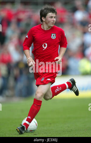 JOHN OSTER WALES & Sunderland FC HIPPODROME FROUND WREXHAM AU PAYS DE GALLES 30 Mai 2004 Banque D'Images