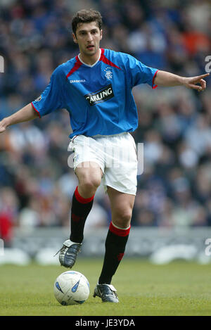 ZURAB KHIZANISHVILI Glasgow Rangers FC EN ÉCOSSE GLASGOW IBROX 28 Mars 2004 Banque D'Images