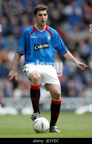 ZURAB KHIZANISHVILI Glasgow Rangers FC EN ÉCOSSE GLASGOW IBROX 28 Mars 2004 Banque D'Images