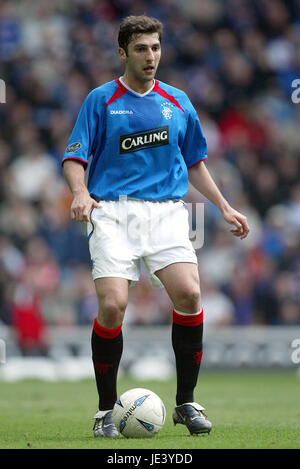 ZURAB KHIZANISHVILI Glasgow Rangers FC EN ÉCOSSE GLASGOW IBROX 28 Mars 2004 Banque D'Images