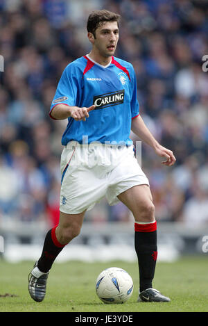 ZURAB KHIZANISHVILI Glasgow Rangers FC EN ÉCOSSE GLASGOW IBROX 28 Mars 2004 Banque D'Images