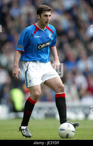 ZURAB KHIZANISHVILI Glasgow Rangers FC EN ÉCOSSE GLASGOW IBROX 28 Mars 2004 Banque D'Images