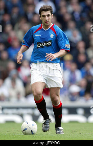 ZURAB KHIZANISHVILI Glasgow Rangers FC EN ÉCOSSE GLASGOW IBROX 28 Mars 2004 Banque D'Images