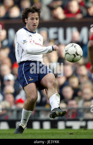 MAURICIO TARICCO Tottenham Hotspur FC OLD TRAFFORD MANCHESTER EN ANGLETERRE 20 Mars 2004 Banque D'Images