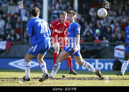 STEVE CAPPER & JOHN TERRY Chelsea V SCARBOROUGH Scarborough ANGLETERRE STADE MCCAINS 24 Janvier 2004 Banque D'Images