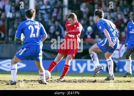 STEVE CAPPER & JOHN TERRY Chelsea V SCARBOROUGH Scarborough ANGLETERRE STADE MCCAINS 24 Janvier 2004 Banque D'Images