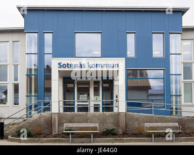 La petite ville de Lysekil, sur la côte ouest de la Suède, le siège de l'administration de la municipalité locale Sotenäs Banque D'Images