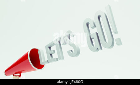 Let's Go haute résolution Concept Banque D'Images