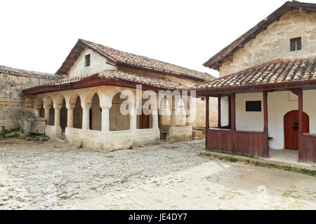 (Synagogue) karaite Kenesa - ancienne maison de prière karaïte dans chufut-excrг ville, Crimée Banque D'Images